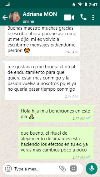 chat de WhatsApp