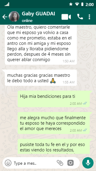 chat de WhatsApp