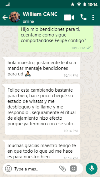 chat de WhatsApp